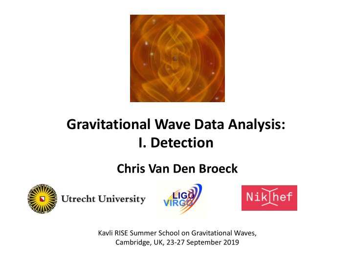 gravitational wave data analysis i detection