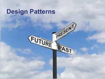 Design Patterns  Erich Gamma  IBM Distinguished Engineer  IBM Rational Research Lab Zurich
