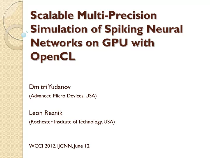scalable multi precision