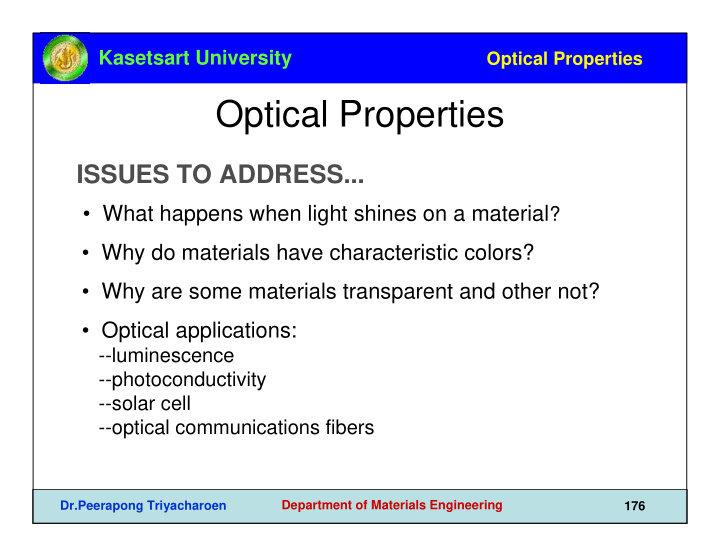 optical properties