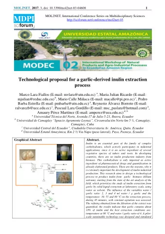 MOL2NET , 2017 , 3, doi: 10.3390/mol2net-03-04608  2  with SuperPro Designer software from a raw