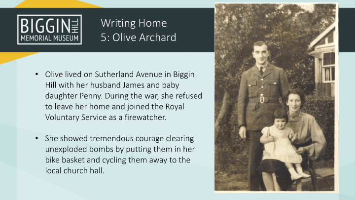 writing home 5 olive archard