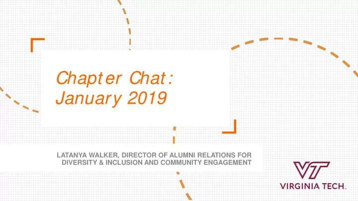chapt er chat january 2019