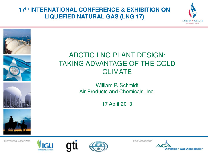 arctic lng plant design taking advantage of the cold