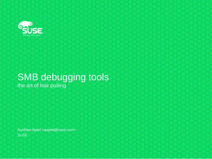 smb debugging tools