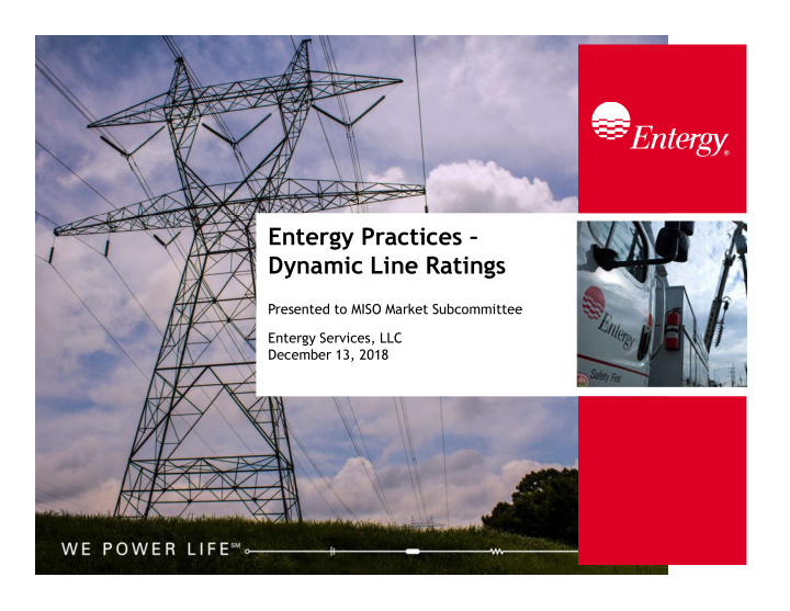 click to edit master title style entergy practices