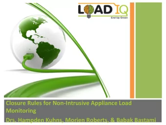 Closure  Rules  for  Non-Intrusive  Appliance  Load    Monitoring    Drs.