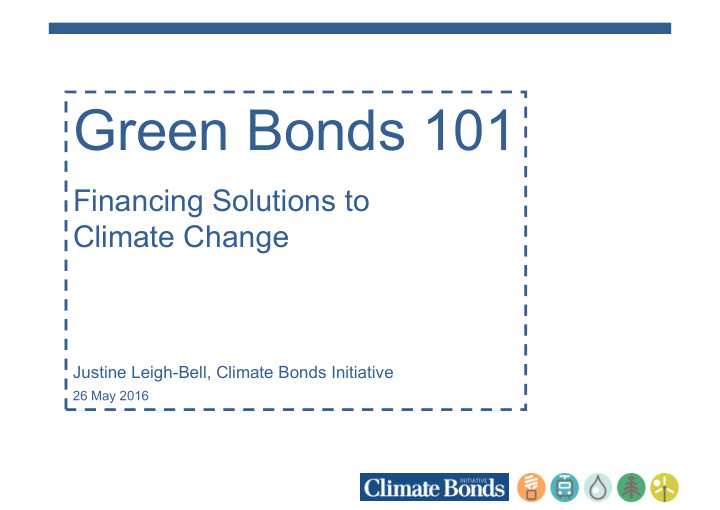 green bonds 101