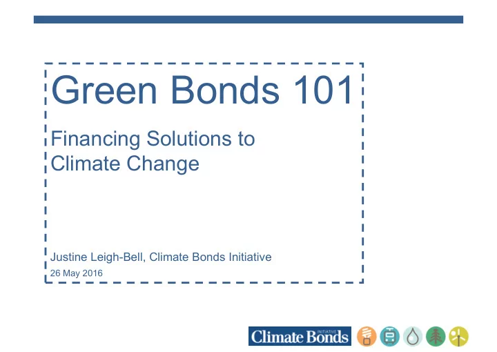 green bonds 101