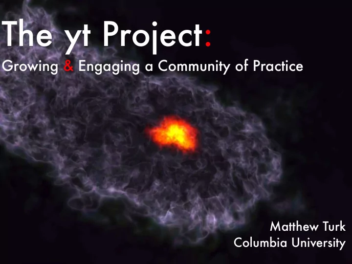 the yt project