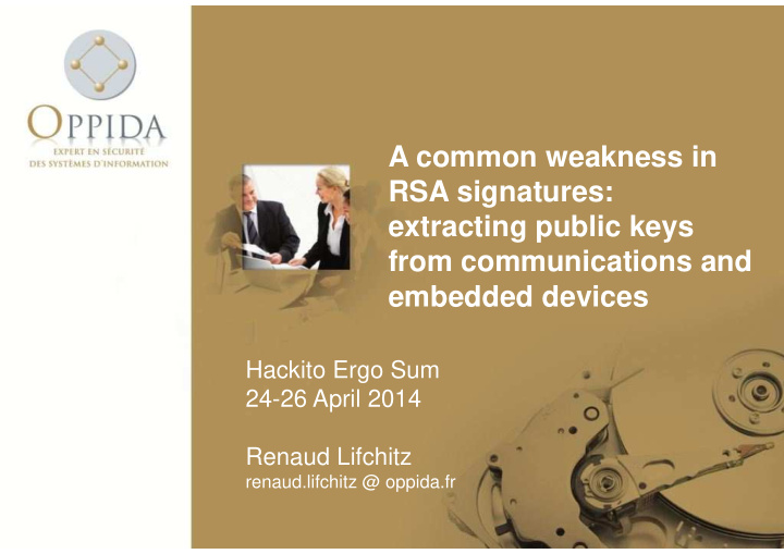 a common weakness in rsa signatures extracting public