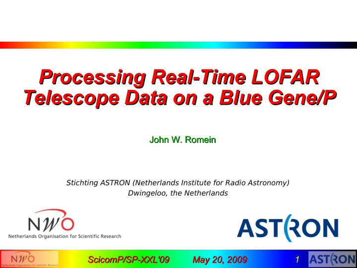 processing real time lofar processing real time lofar