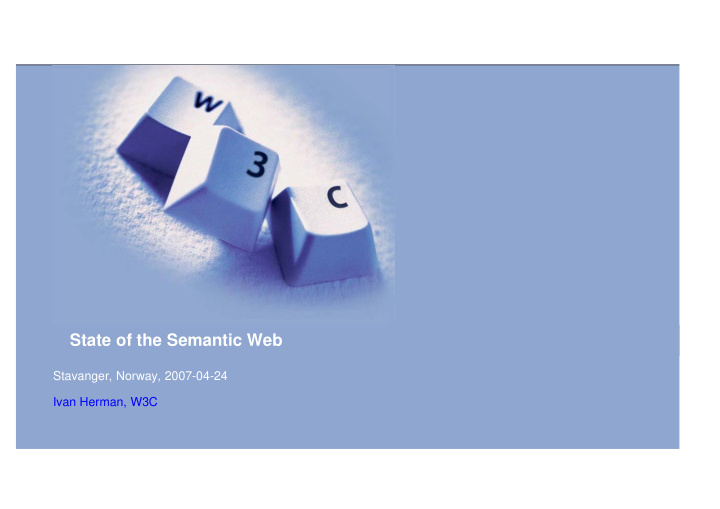 state of the semantic web