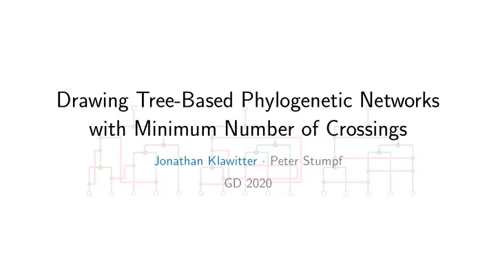 drawing tree based phylogenetic networks with minimum