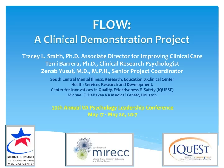 tracey l smith ph d associate director for improving