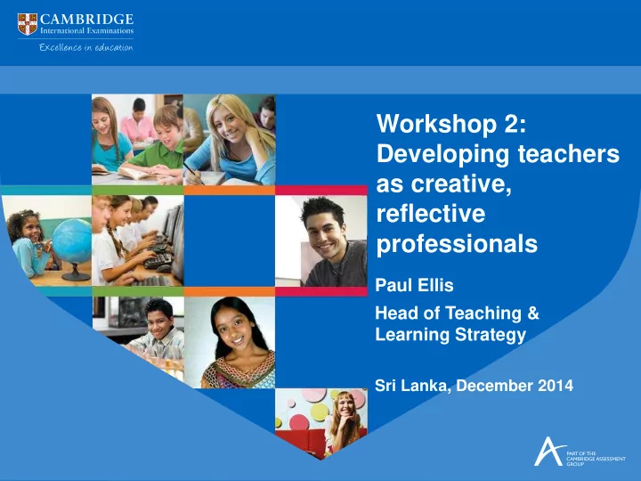 developing teachers