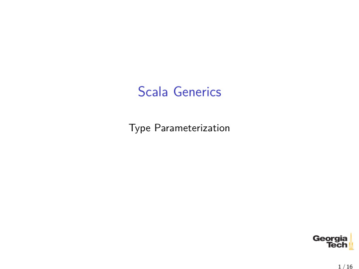 scala generics