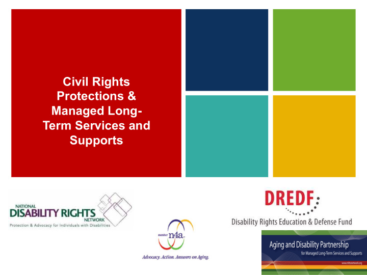 civil rights protections managed long term services and
