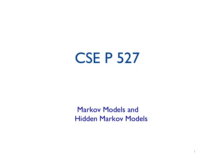 cse p 527