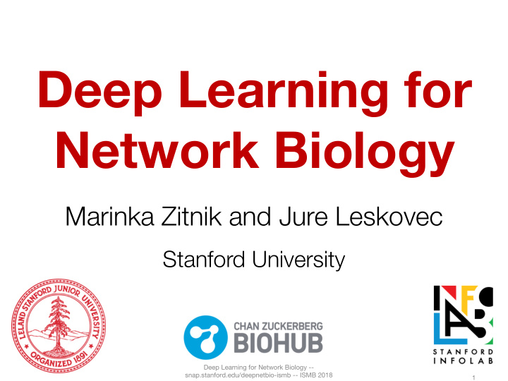 deep learning for network biology