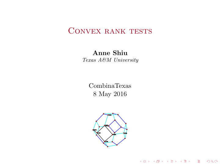 convex rank tests