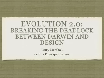 ON A CHINESE BUS  DNA IS A CODE  SCIENTIFIC INFERENCE:  DESIGN IN BIOLOGY 1. The pattern in DNA is