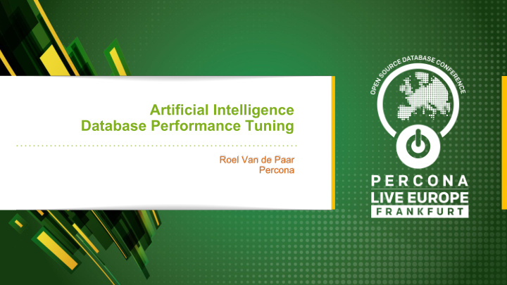 artificial intelligence database performance tuning
