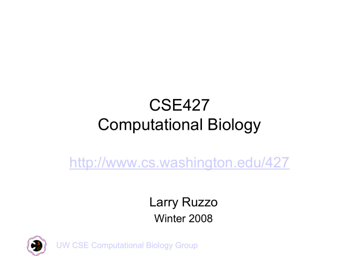 cse427 computational biology