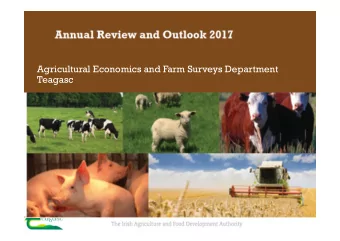 Agricultural Economics and Farm Surveys Department  Teagasc  Trevor Donnellan  Ag Econ and Farm