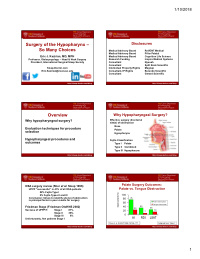 surgery of the hypopharynx so many choices