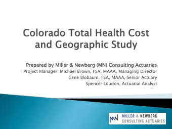 Prepare  red b  by Mille  ller &amp;  &amp; Newberg (  (MN) C  ) Consult  ltin  ing Actuarie  ries