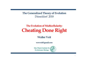 Cheating Done Right  Walter Veit  wrwveit@gmail.com  1 3.0  The Experiment (Hammerschmidt et al.)