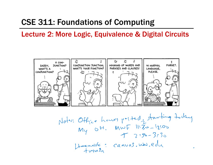 cse 311 foundations of computing