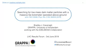 Searching for low-mass dark matter particles with a  massive Ge bolometer operated above-ground