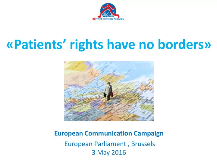 patients rights have no borders