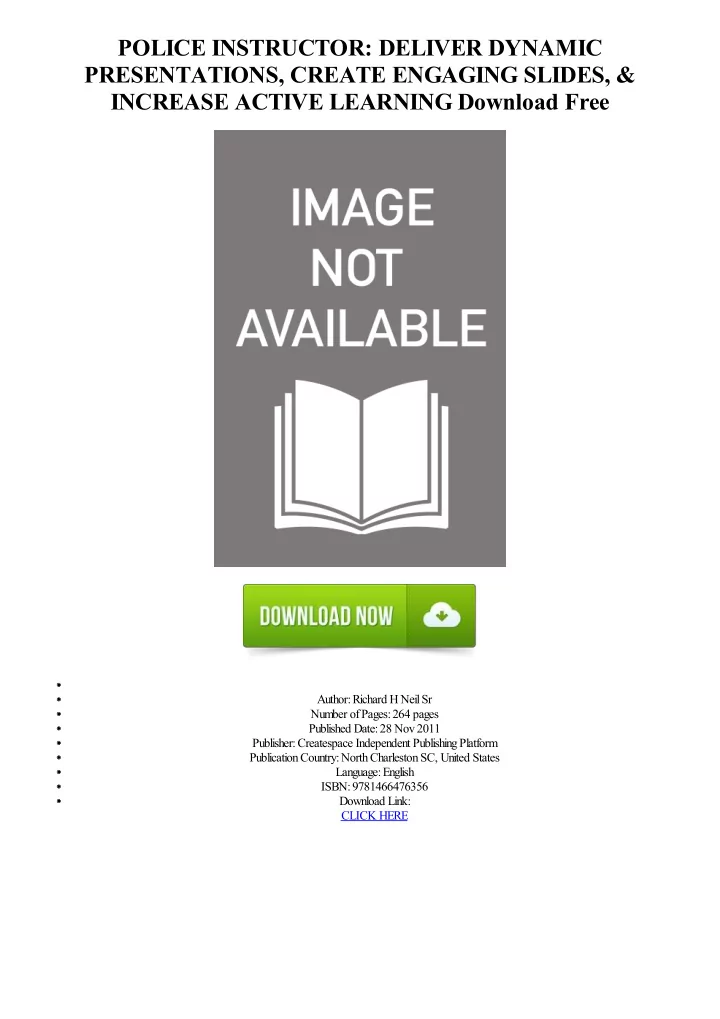 police instructor deliver dynamic presentations create