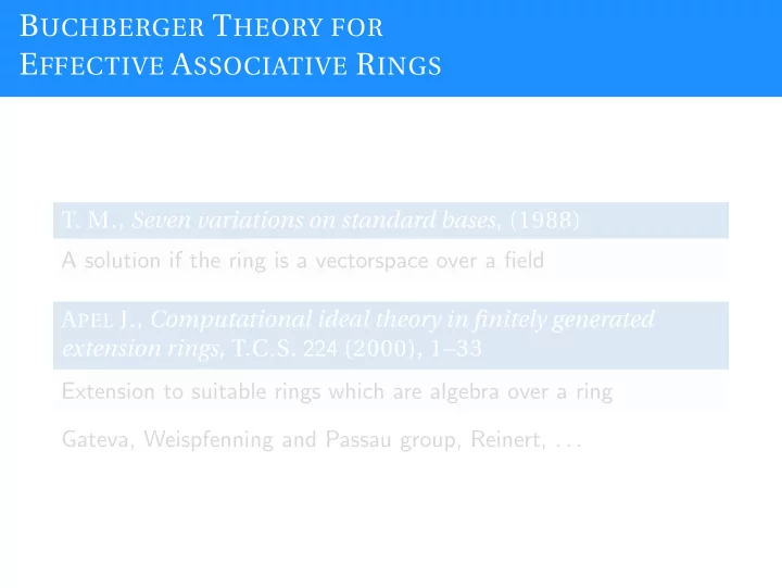 for an associative but not necessarily commutative ring