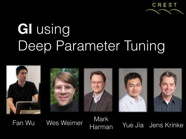 gi using deep parameter tuning
