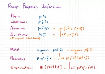 pix  )  pclx  :  Likelihood  :  arggrax  Posterior  piy.ES/pc5  )  pcxly  )  :  = |dEpc5 )