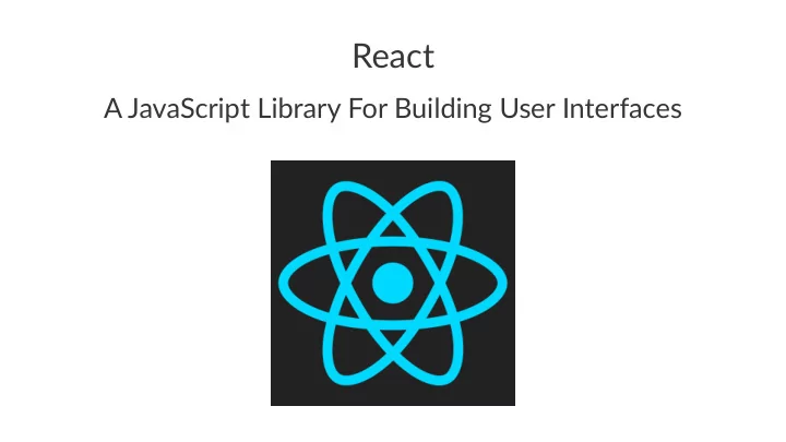 react