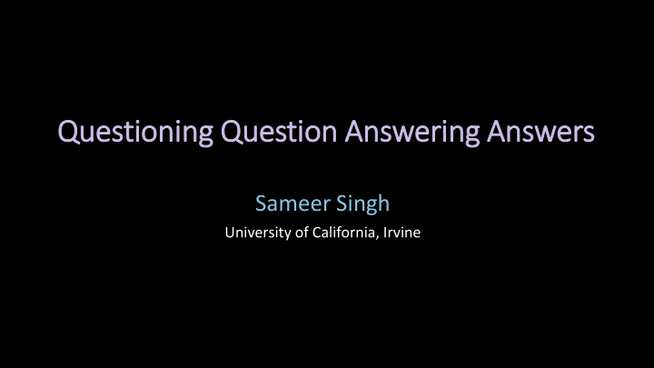 questioning question answering answers