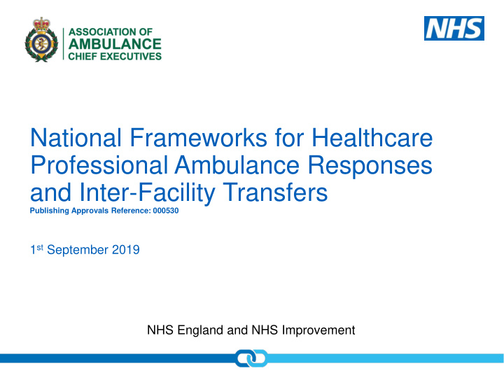 national frameworks for healthcare