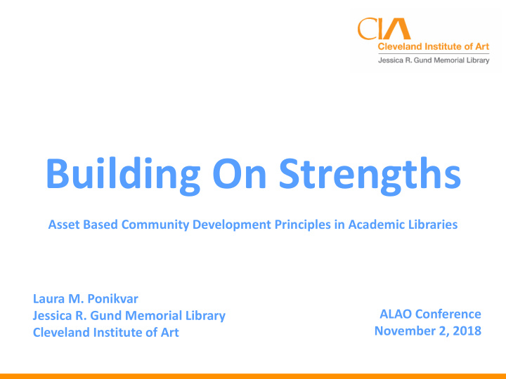 building on strengths