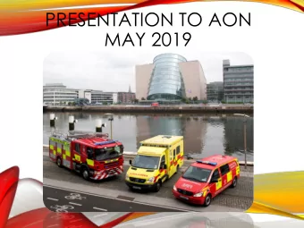 PRESENTATION TO AON  MAY 2019  DUBLIN FIRE BRIGADE (DFB)  Dublin  City  Council  operates