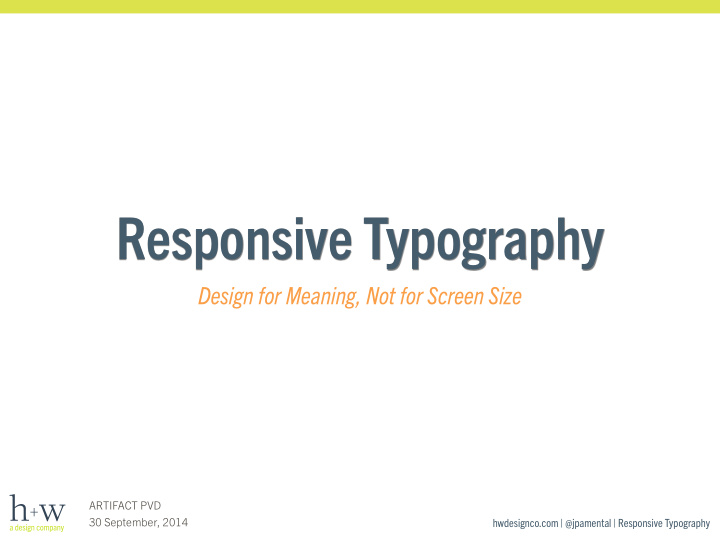 responsive typography