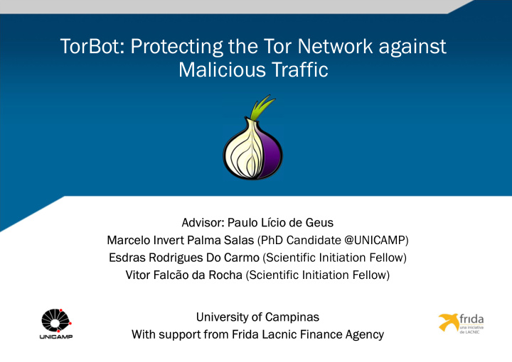 torbot protecting the tor network against malicious