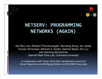 Jae Woo Lee, Roberto Francescangeli, Wonsang Song, Jan Janak,  Suman Srinivasan, Michael S. Kester,