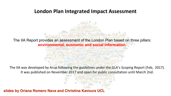 london plan integrated impact assessment