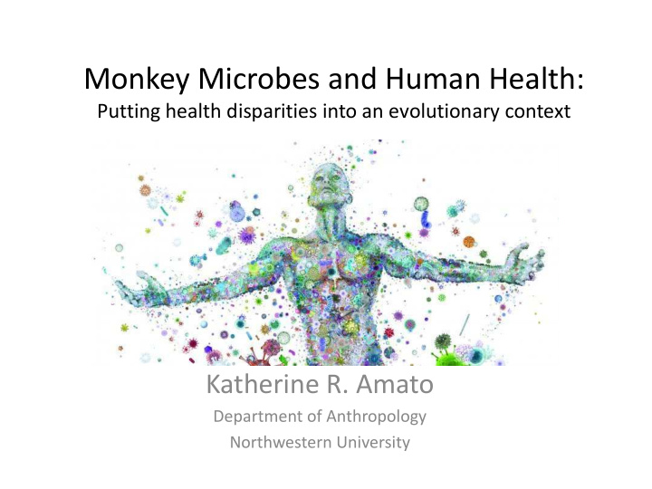 monkey microbes and human health
