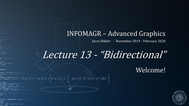 lecture 13 bidirectional